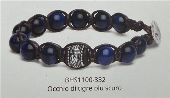 Bracciale Tamashii Ruota della Preghiera in Argento Occhio di tigre BHS1100-332 - BHS1100-332